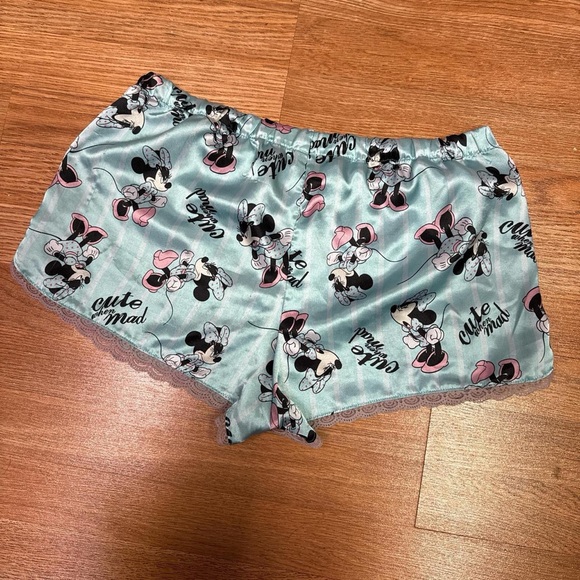 Disney Minnie Mouse Sleep Shorts - Light Blue and Pink - Picture 6 of 7